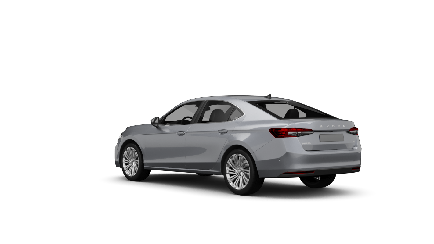 Škoda Superb Limousine Freistellerbild schräg hinten