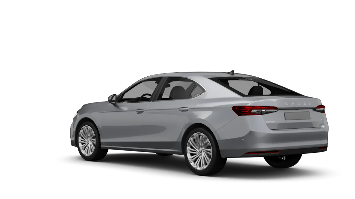 Škoda Superb Limousine Freistellerbild schräg hinten