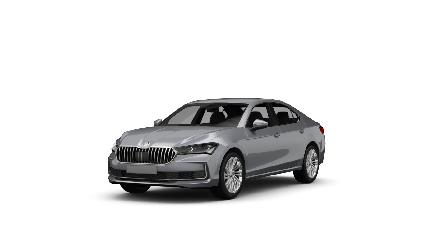 Škoda Superb Limousine Freistellerbild schräg vorne