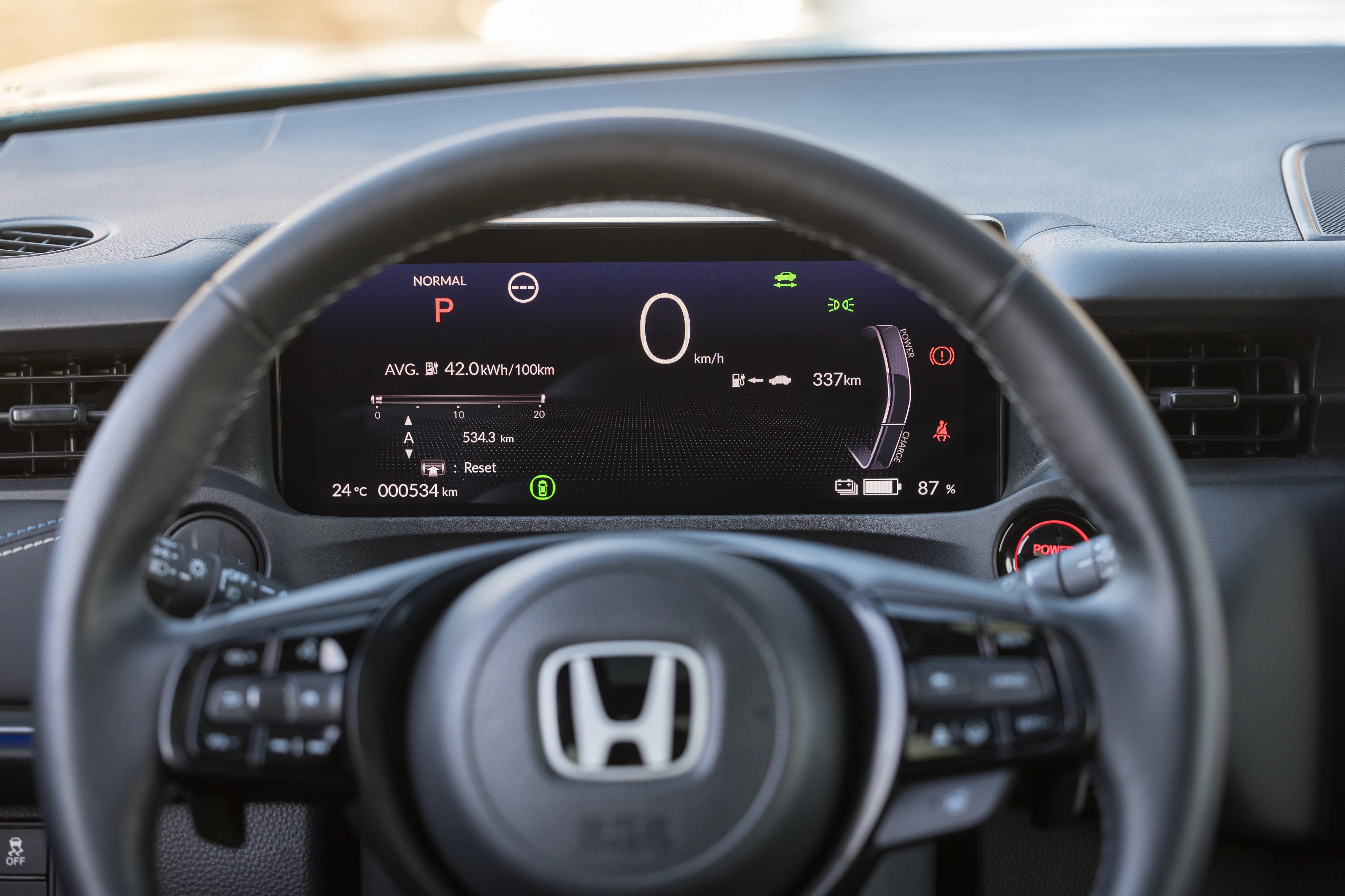 Honda e:Ny1 Lenkrad Detail