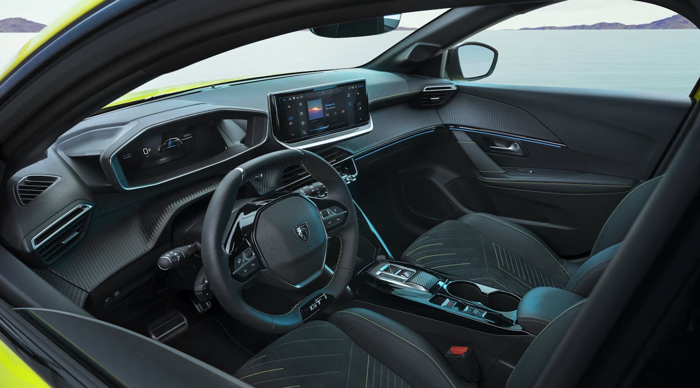 Innenraum des Peugeot e-208