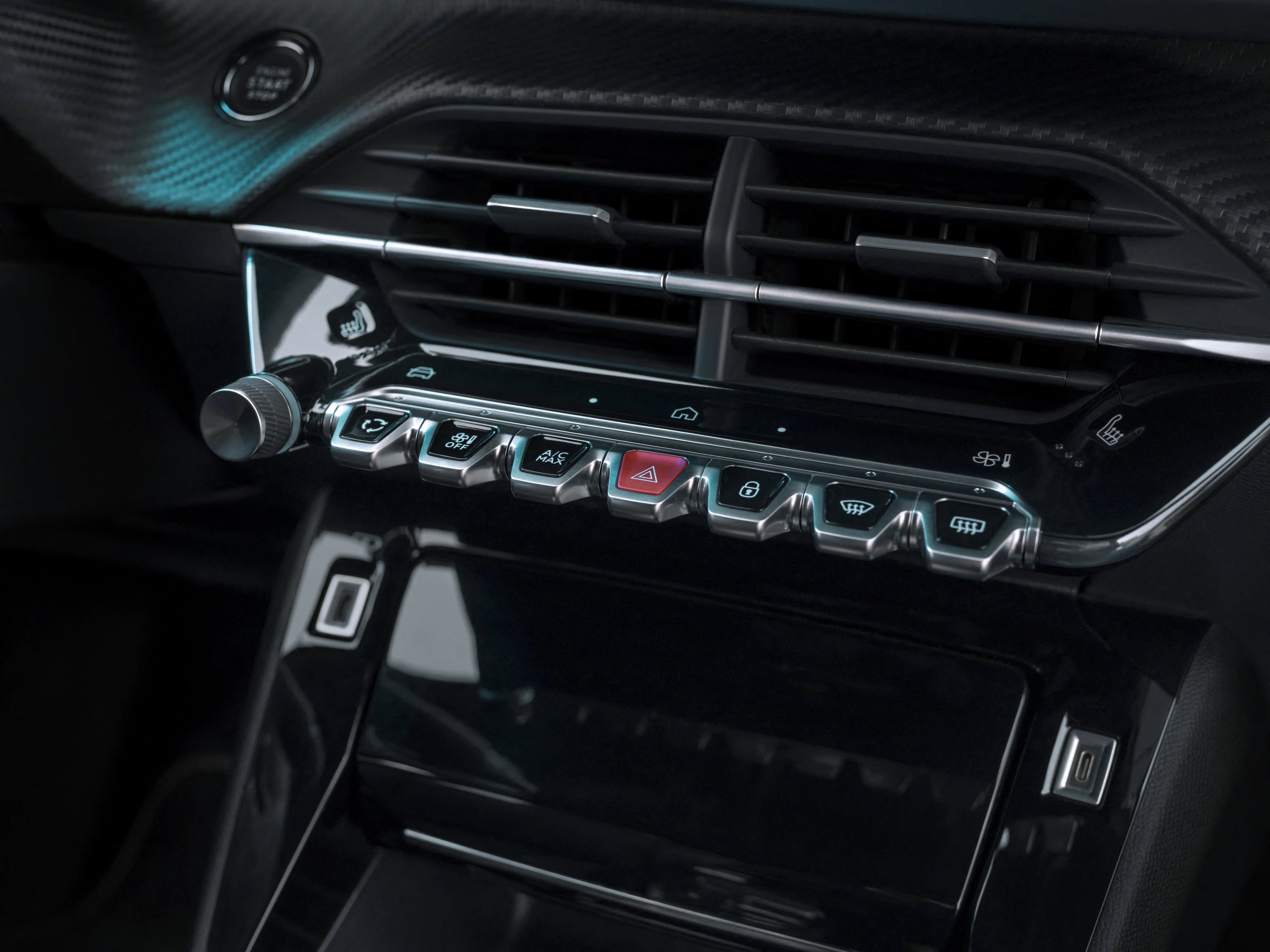 Peugeot e-208 Detail Bedienelement