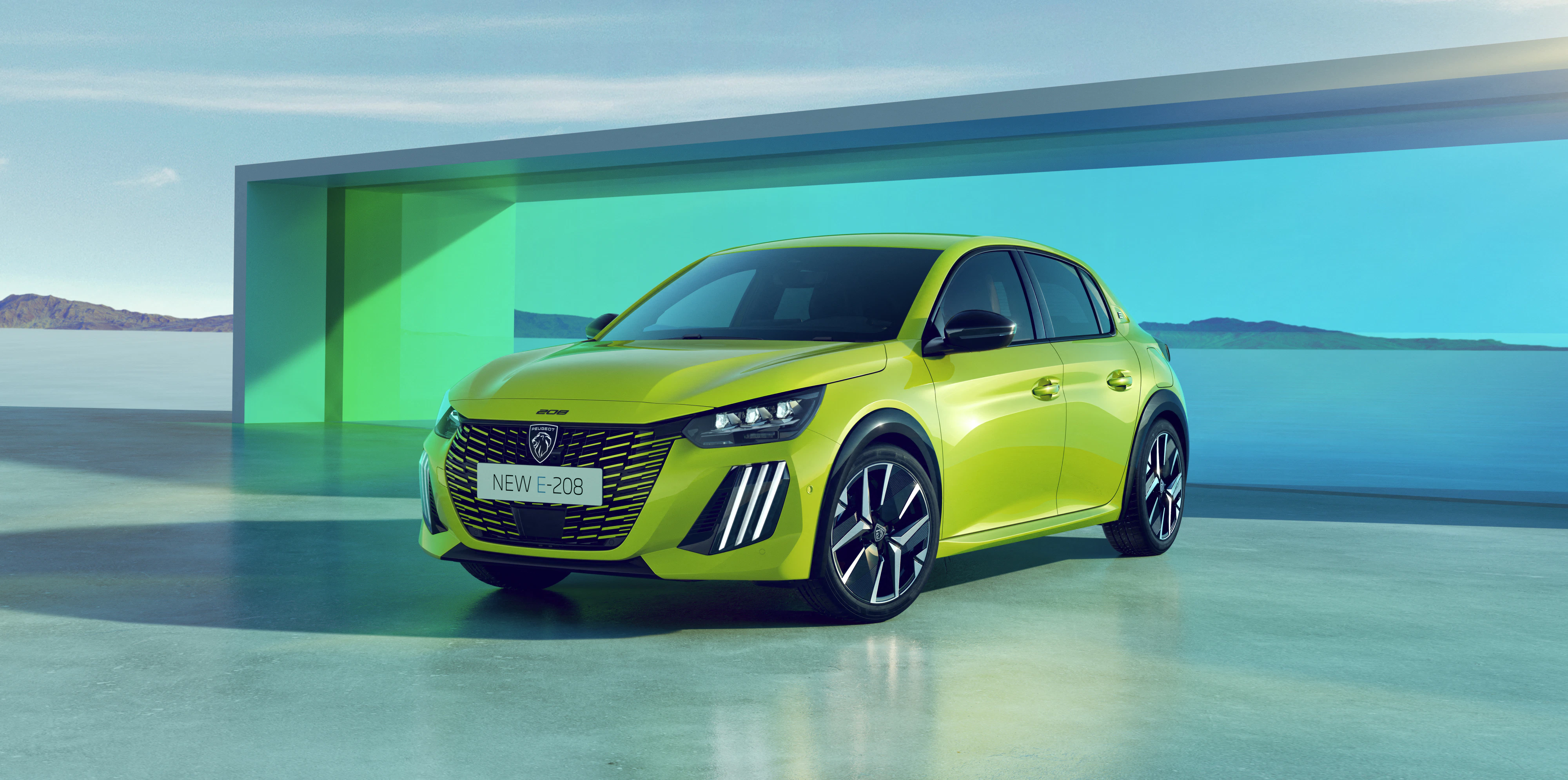 Peugeot e-208 statisch Front