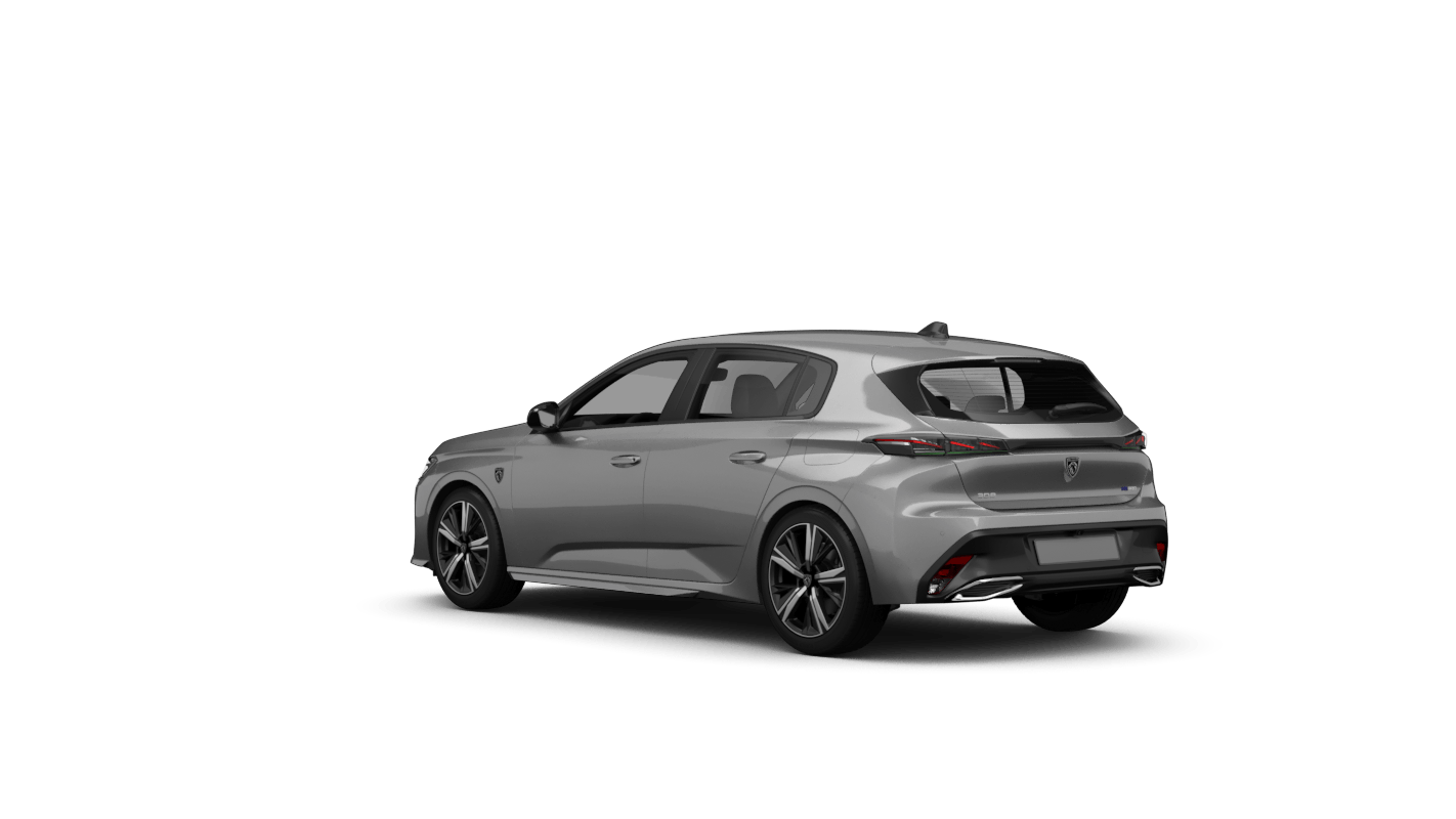 Peugeot e-308 Ansicht Hinten schräg