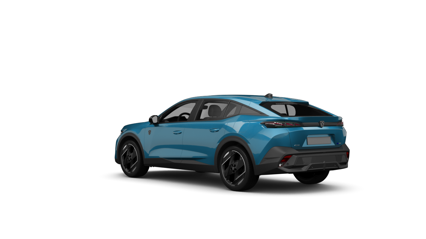 Peugeot e-408 Ansicht Hinten schräg