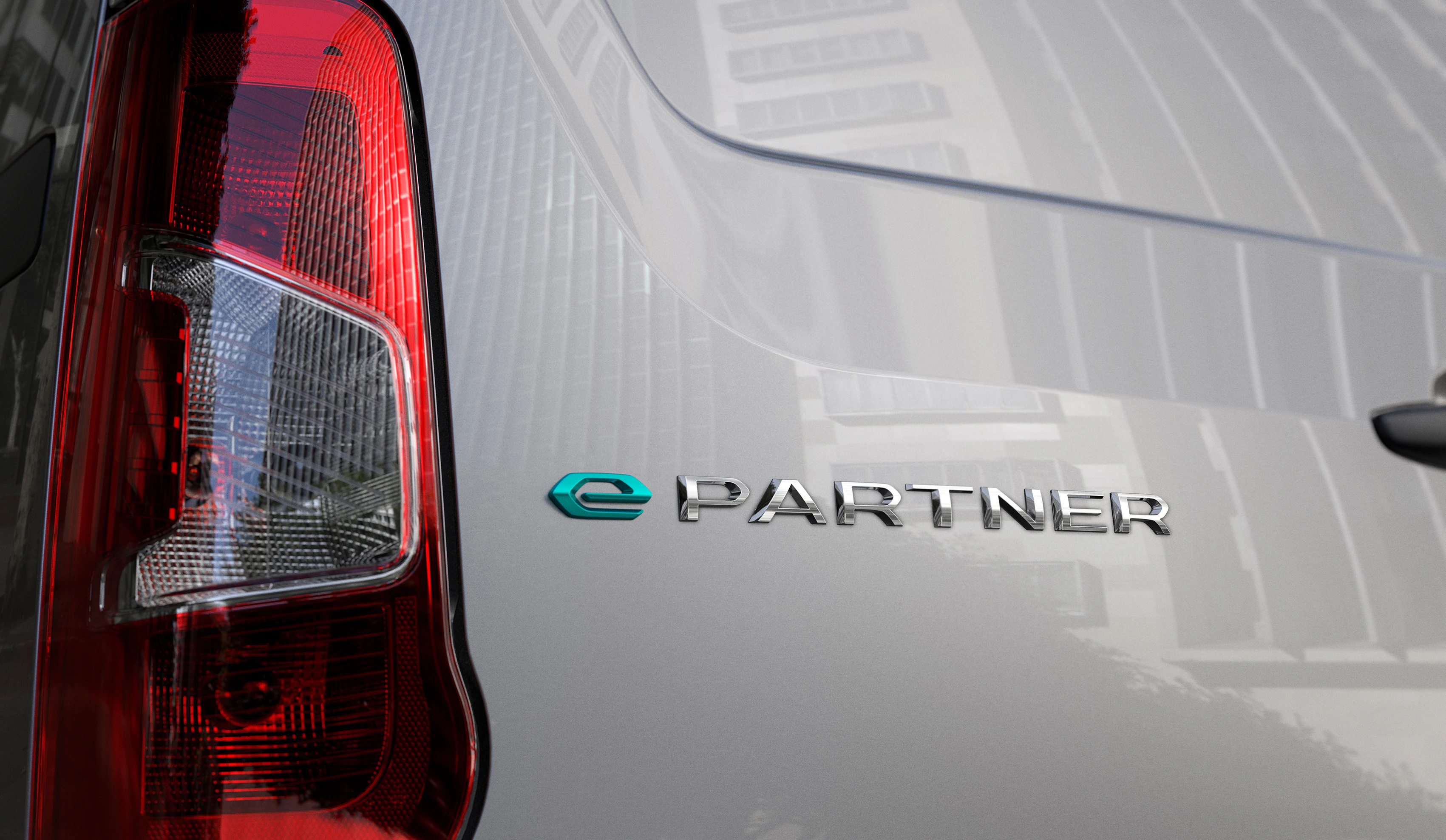 Peugeot e-Partner Detail Schriftzug