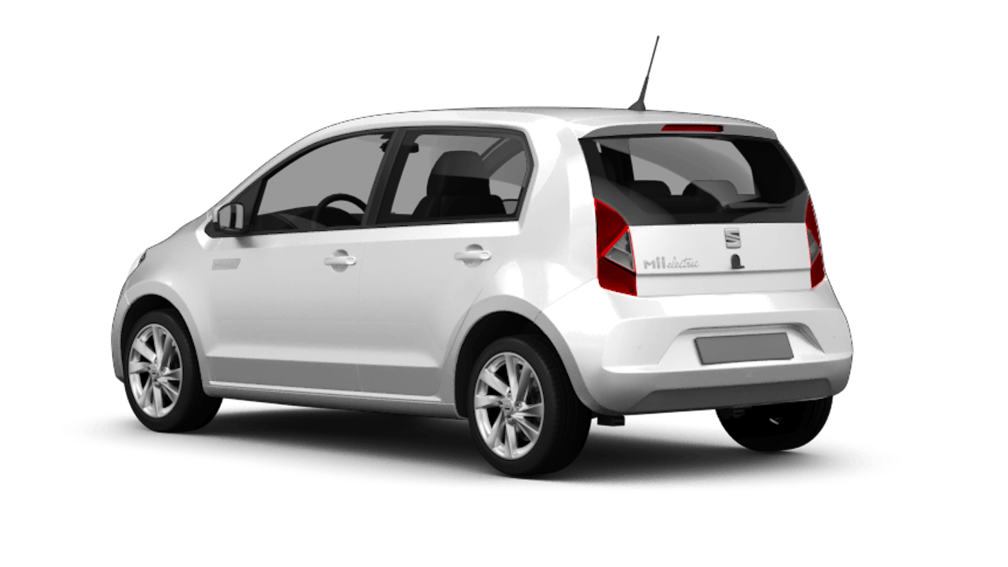 Seat Mii Electric Ansicht hinten schräg