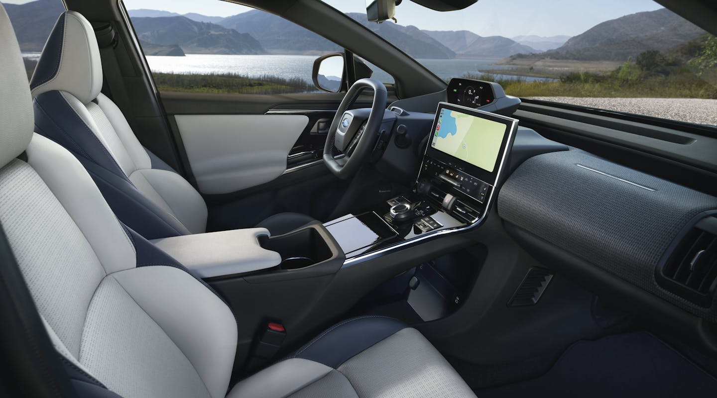 Interieur des Subaru Solterra