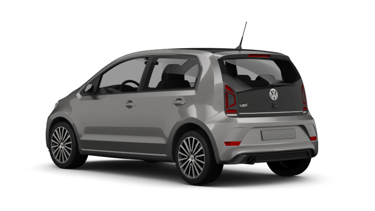 VW e-UP! Ansicht hinten schräg