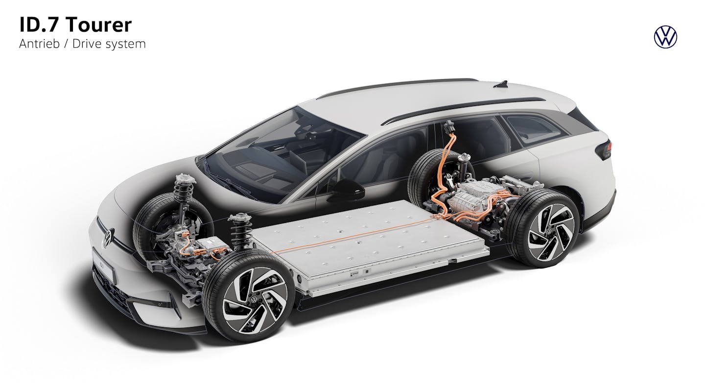 Antriebsstrang des VW ID.7 Tourer