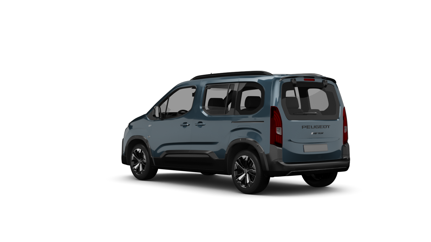 Peugeot e-Rifter Ansicht hinten schräg