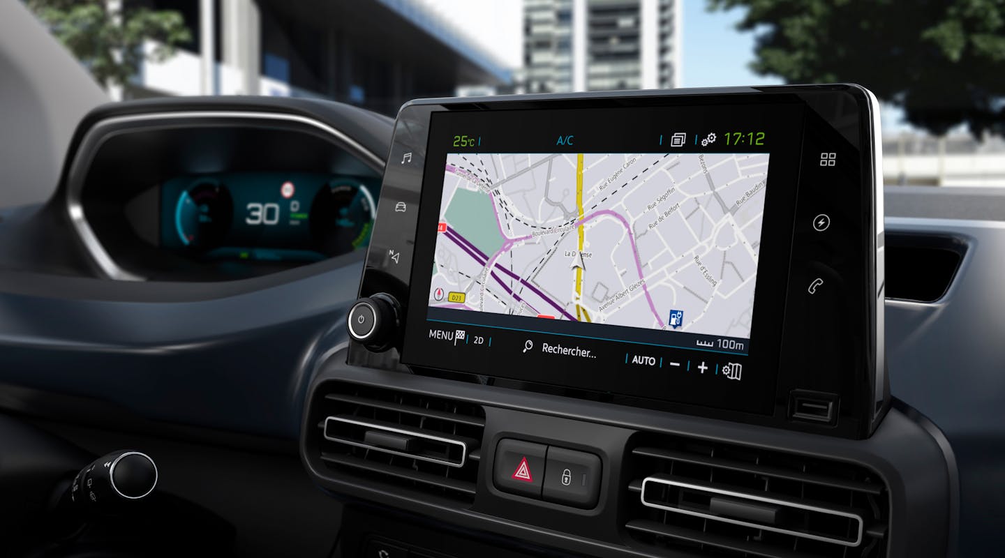 Infotainment im Peugeot e-Rifter