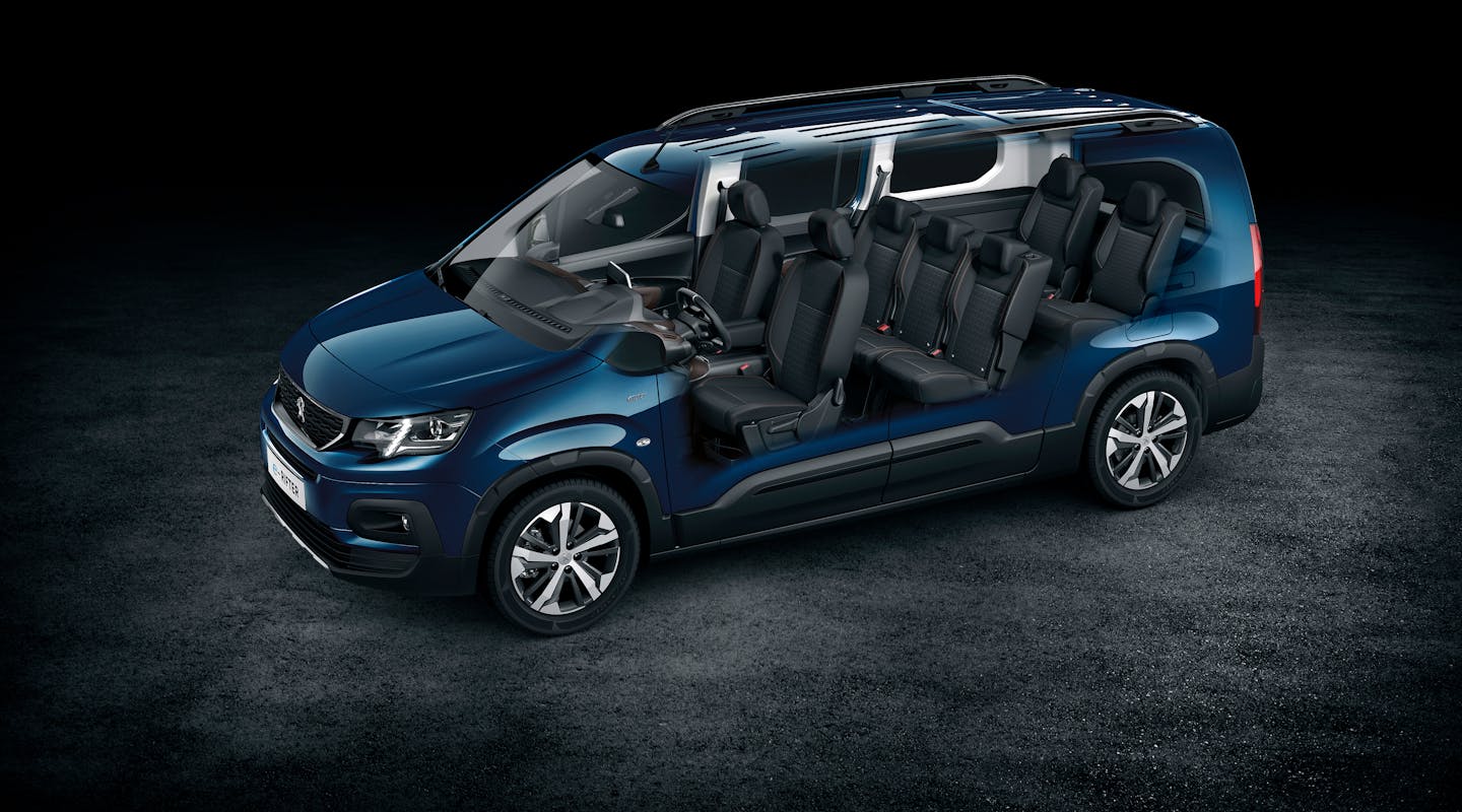 Interieur des Peugeot e-Rifter