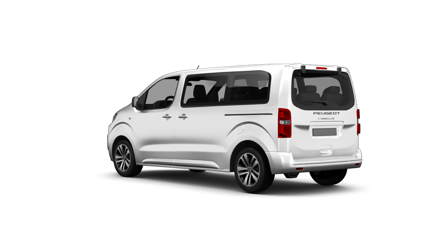 Peugeot e-Traveller Ansicht hinten schräg