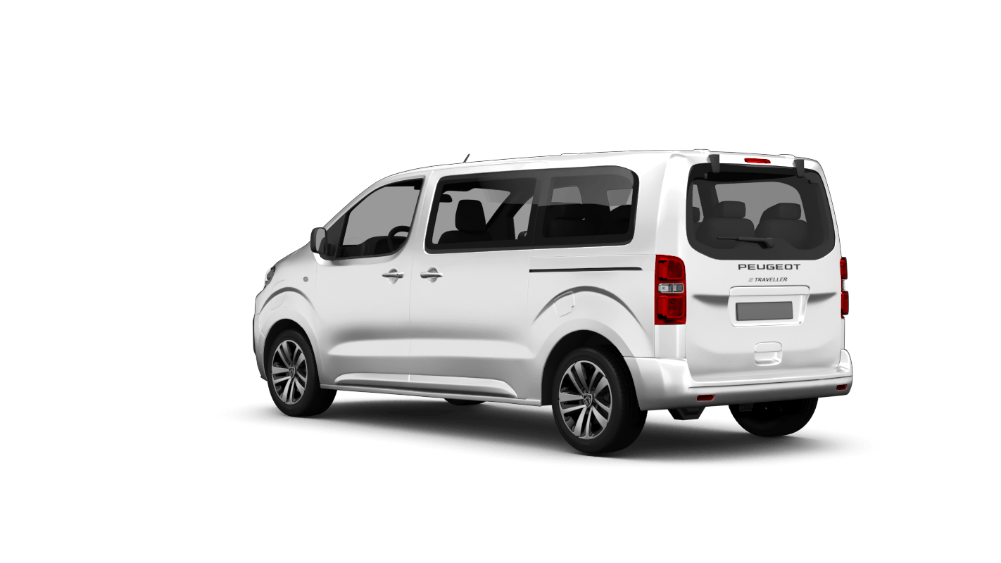 Peugeot e-Traveller Ansicht hinten schräg