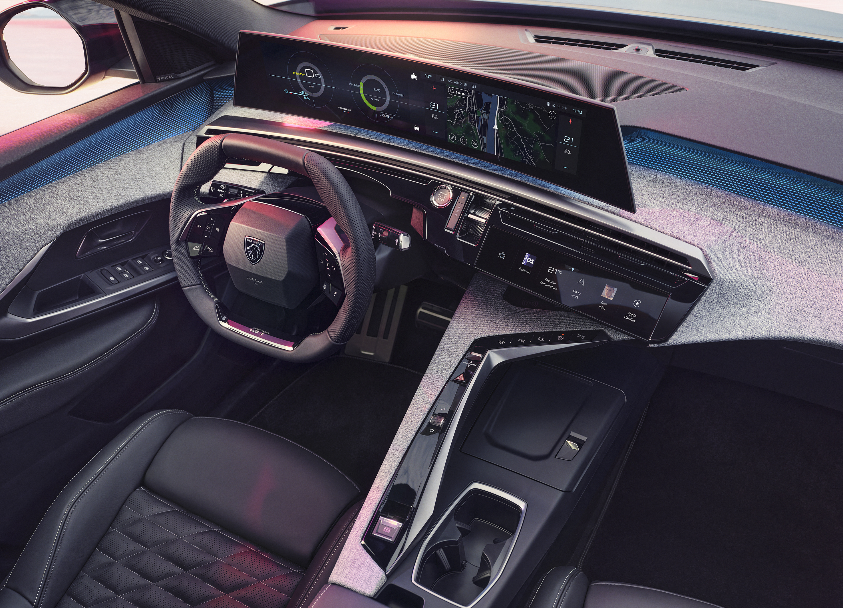 Peugeot e-3008 Armaturenbrett und Lenkrad