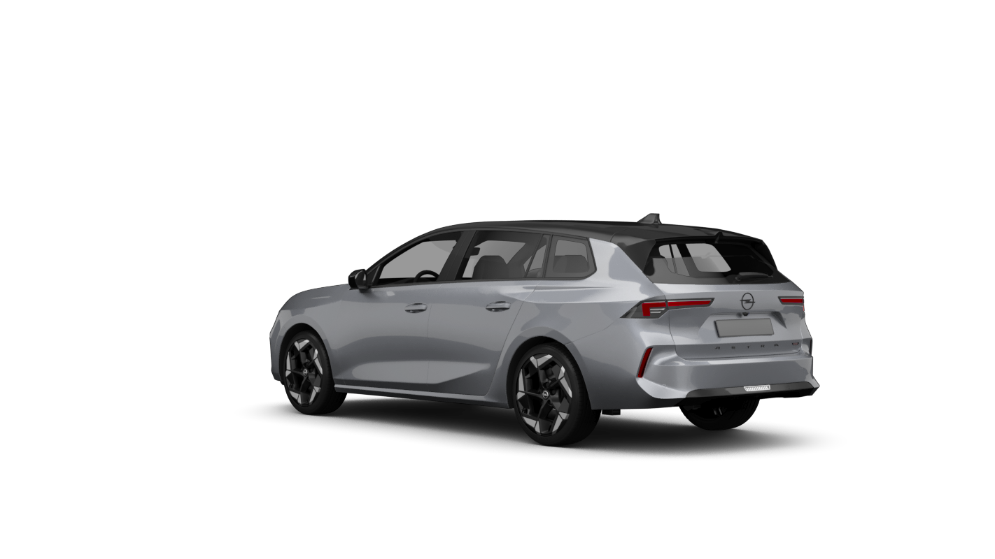 Opel Astra Sports Tourer Electric Ansicht hinten schräg