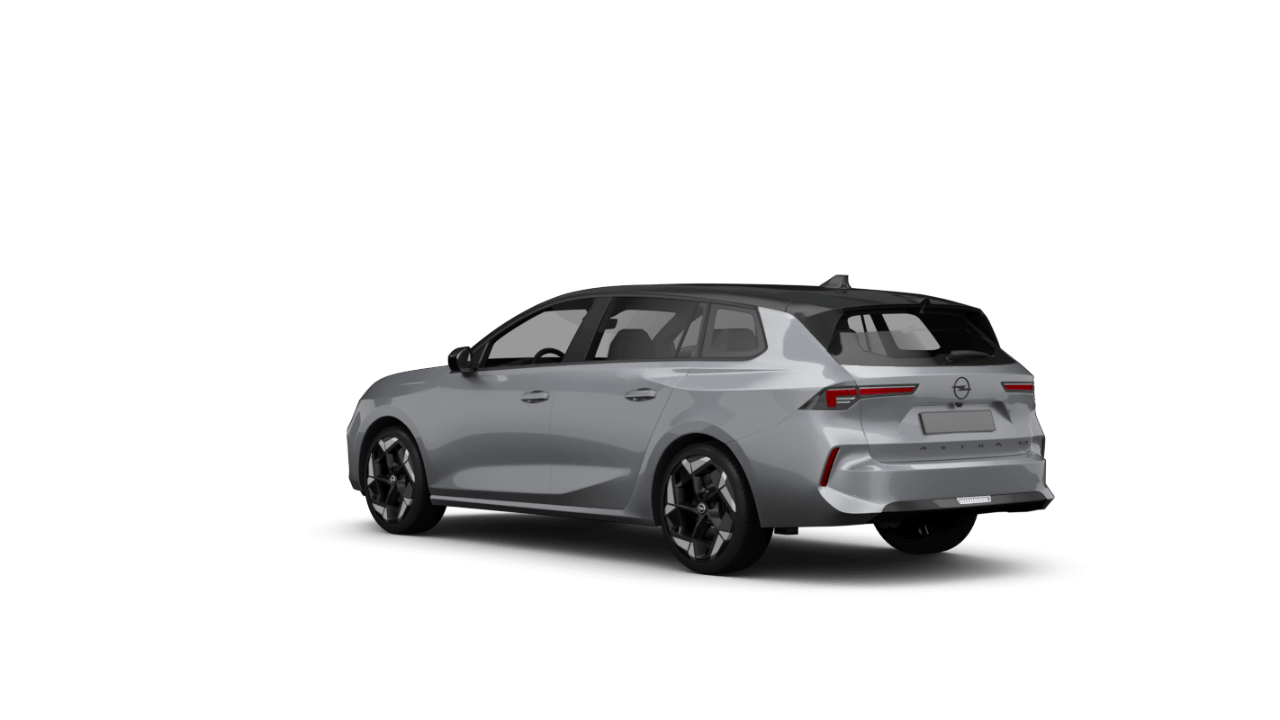 Opel Astra Sports Tourer Electric Ansicht hinten schräg