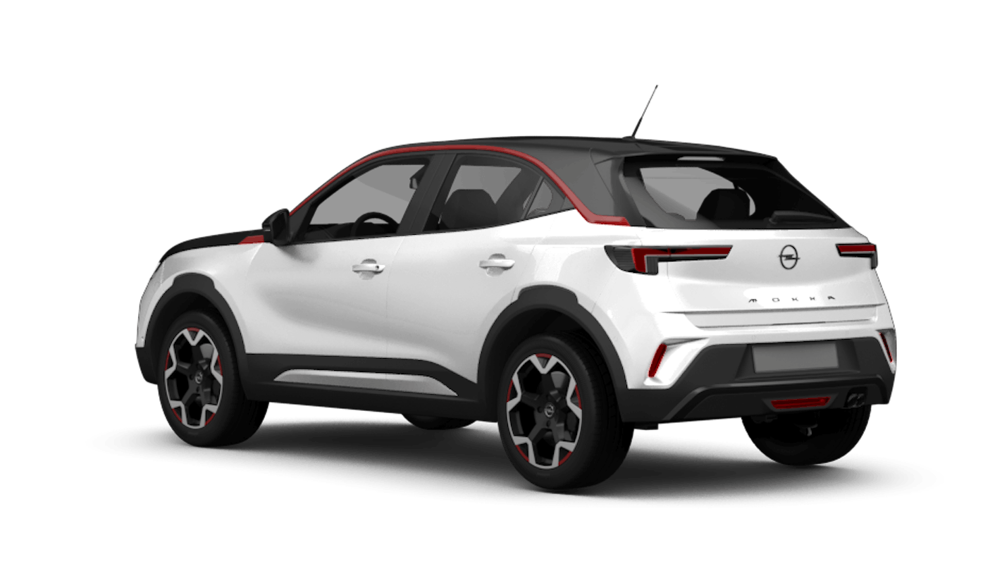 Opel Mokka Electric Ansicht hinten schräg