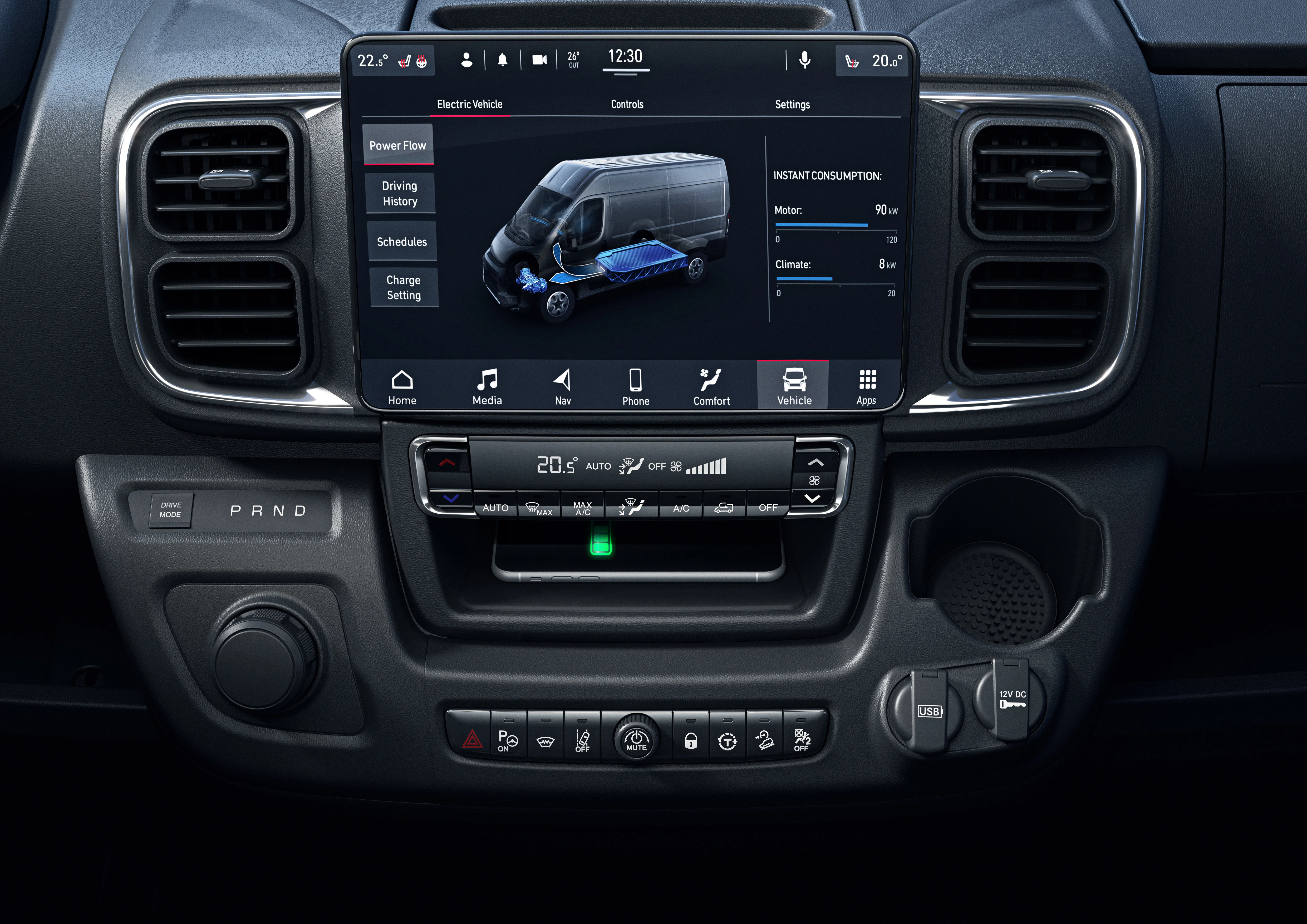 Opel Movano Electric Detail Infotainment