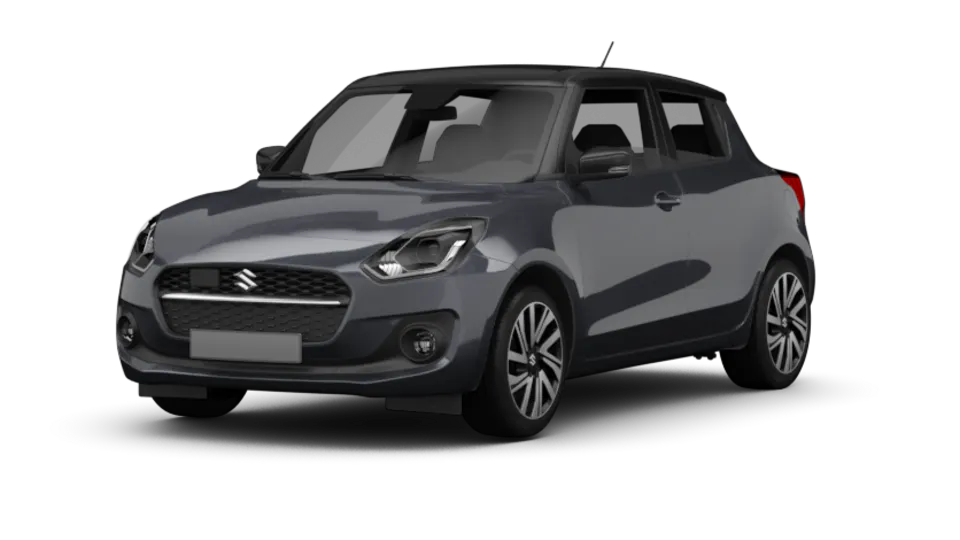 Freisteller eines Suzuki Swift (AZ) in Mineral Gray Metallic - Ansicht Schräg vorne