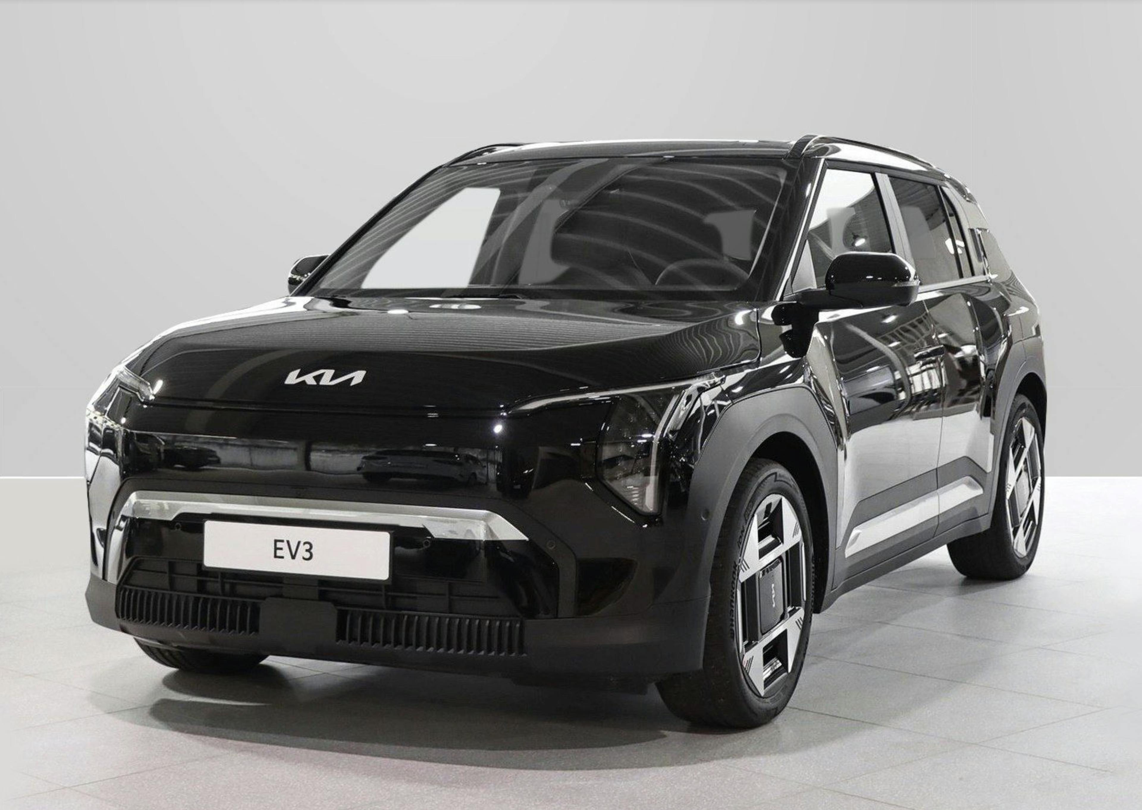 Front eines schwarzen Kia EV3