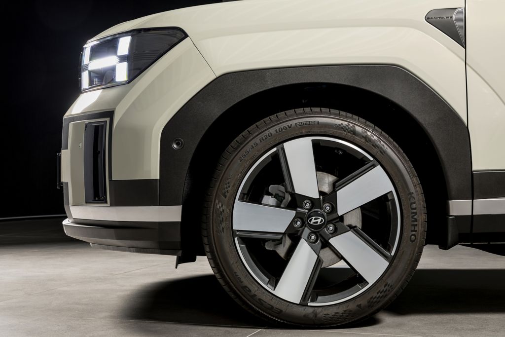 Hyundai SANTA FE Hybrid Detailansicht vordere Vorderrad