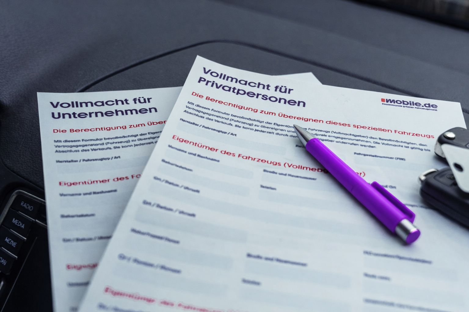 Auto Verkaufen Mit Vollmacht