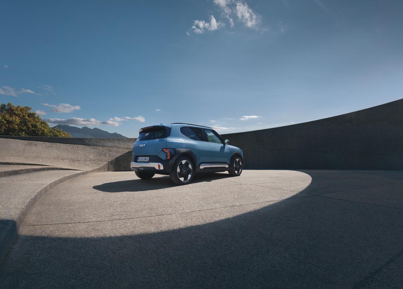 Kia EV2, Ansicht von schräg hinten