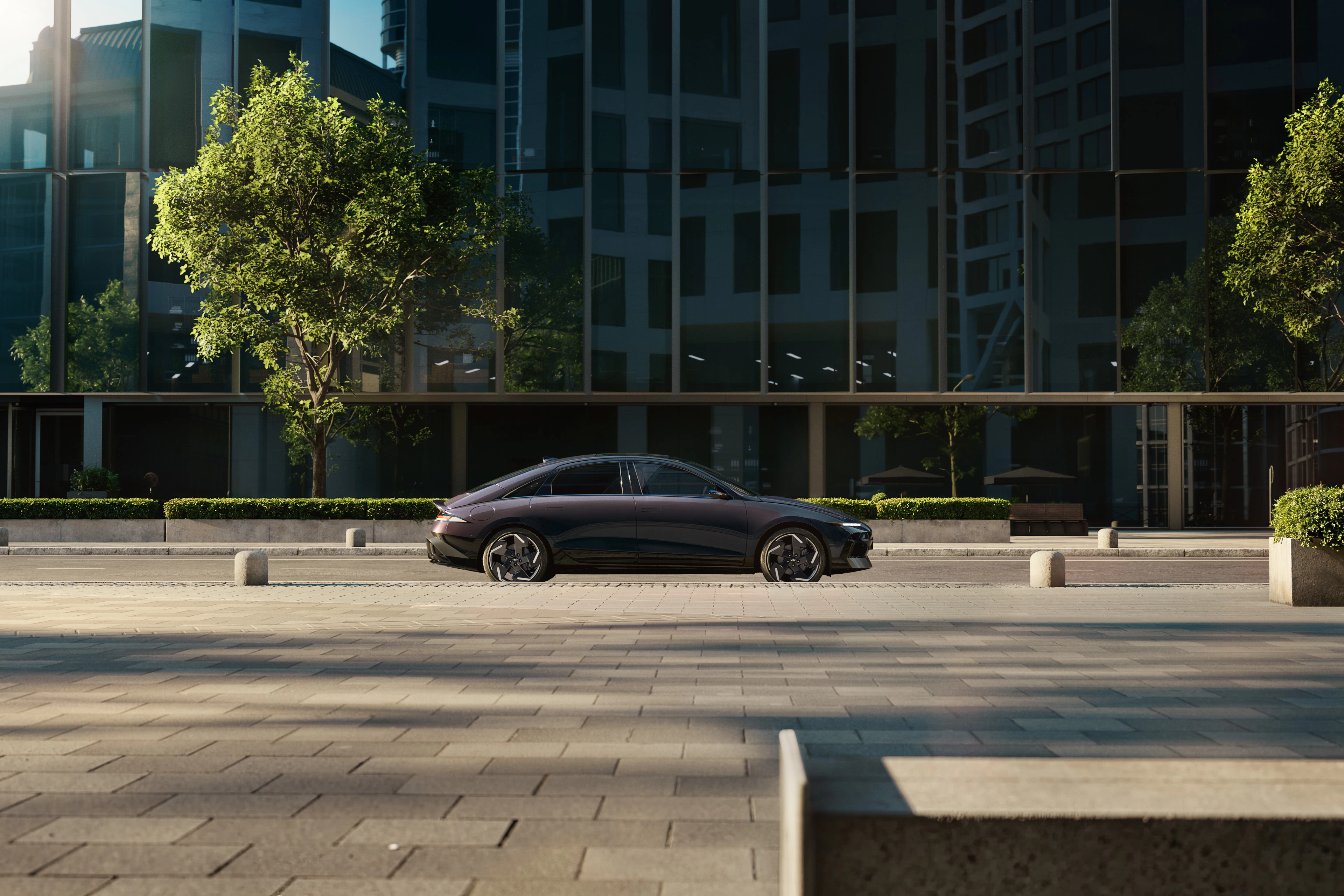 Hyundai Ioniq 6 Seitenansicht statisch