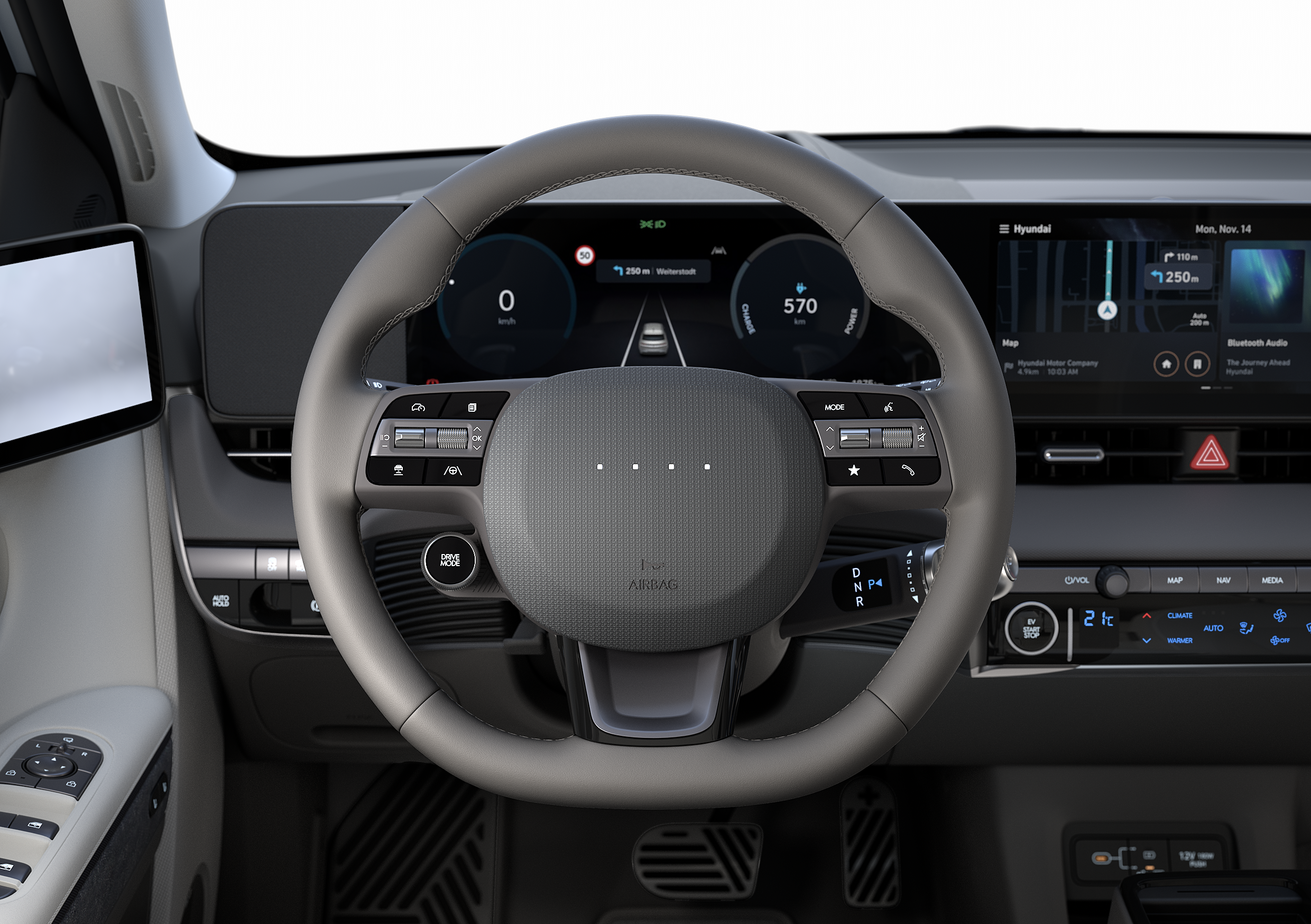 Hyundai Ioniq 5 (NE) Detailansicht Cockpit Lenkrad