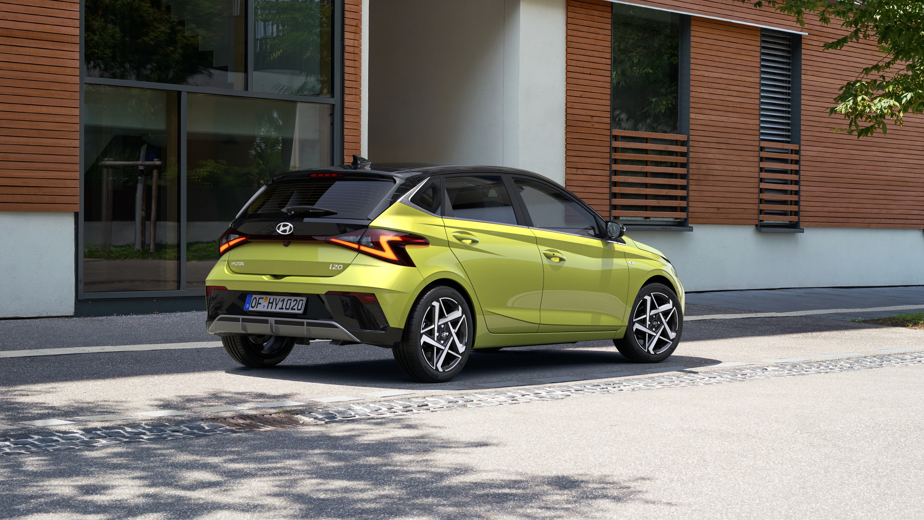 Hyundai i20 Schrägansicht Heck statisch