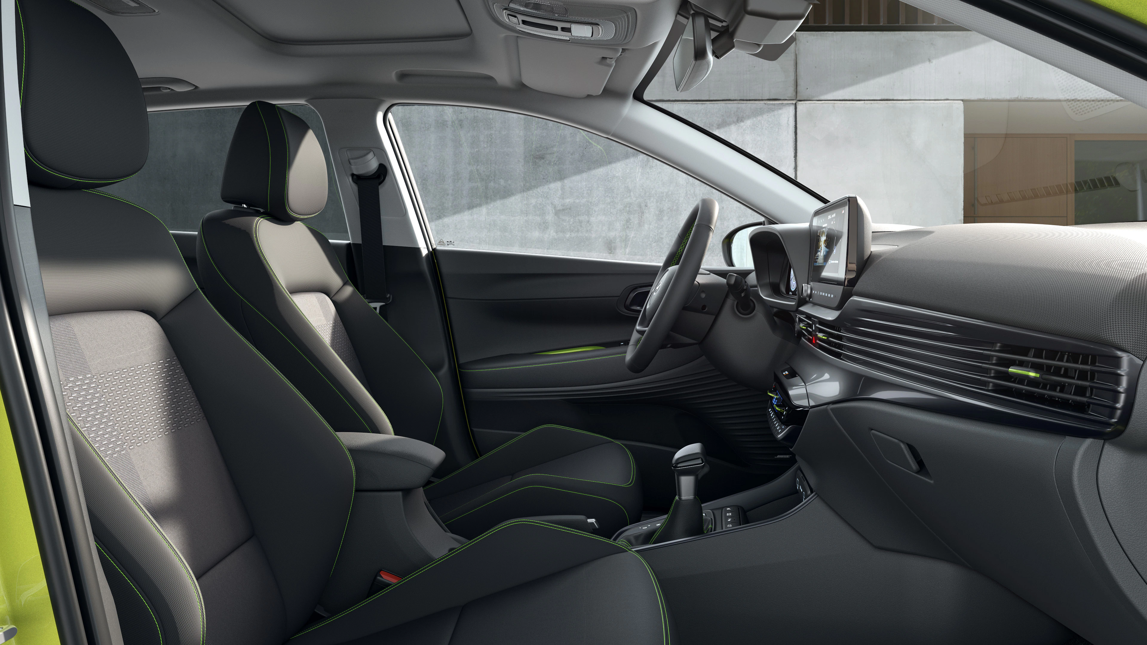 Hyundai i20 Innenansicht 1. Sitzreihe Detail