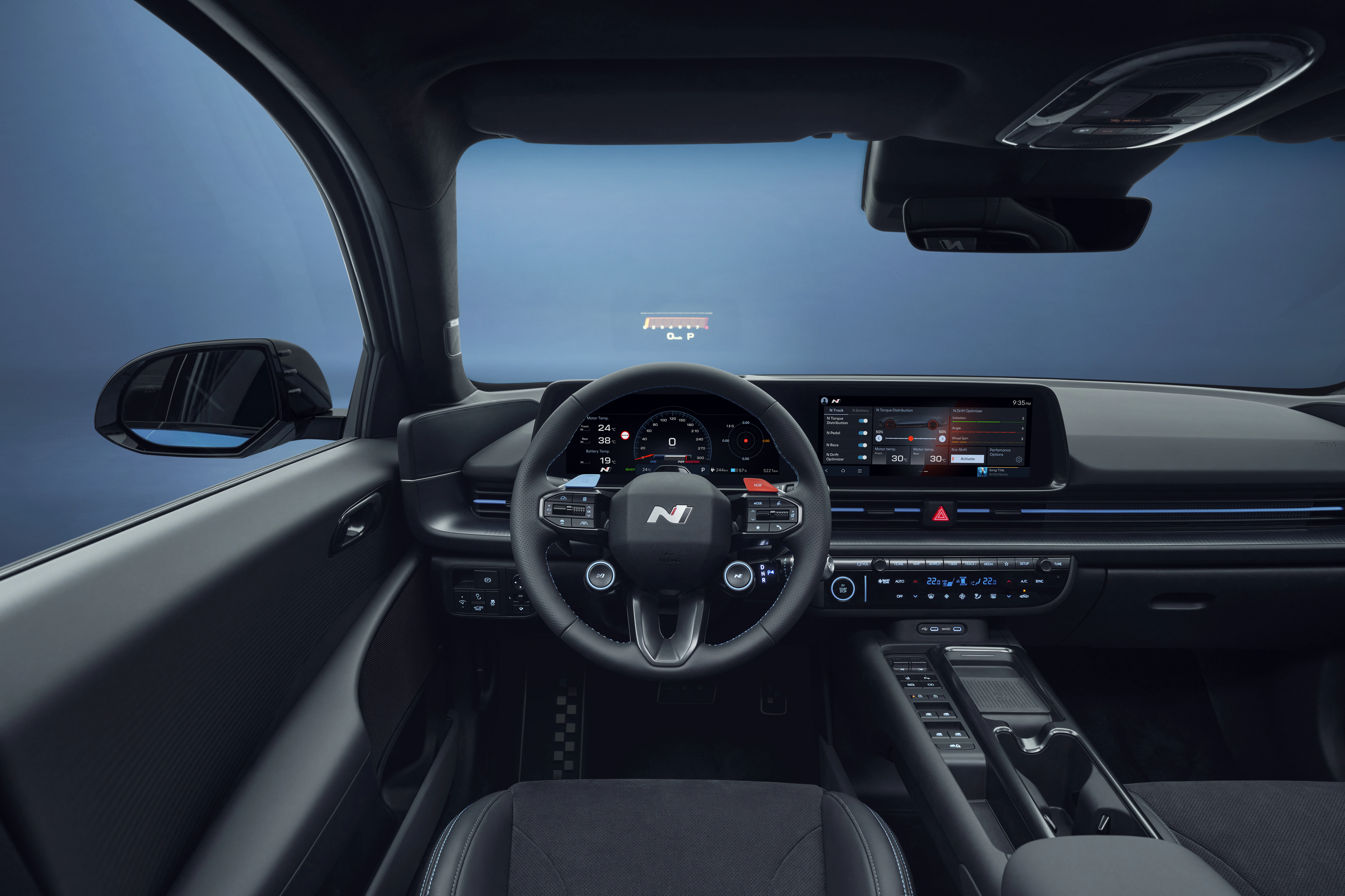 Hyundai Ioniq 6 N (CE) Innenansicht Cockpit Lenkrad