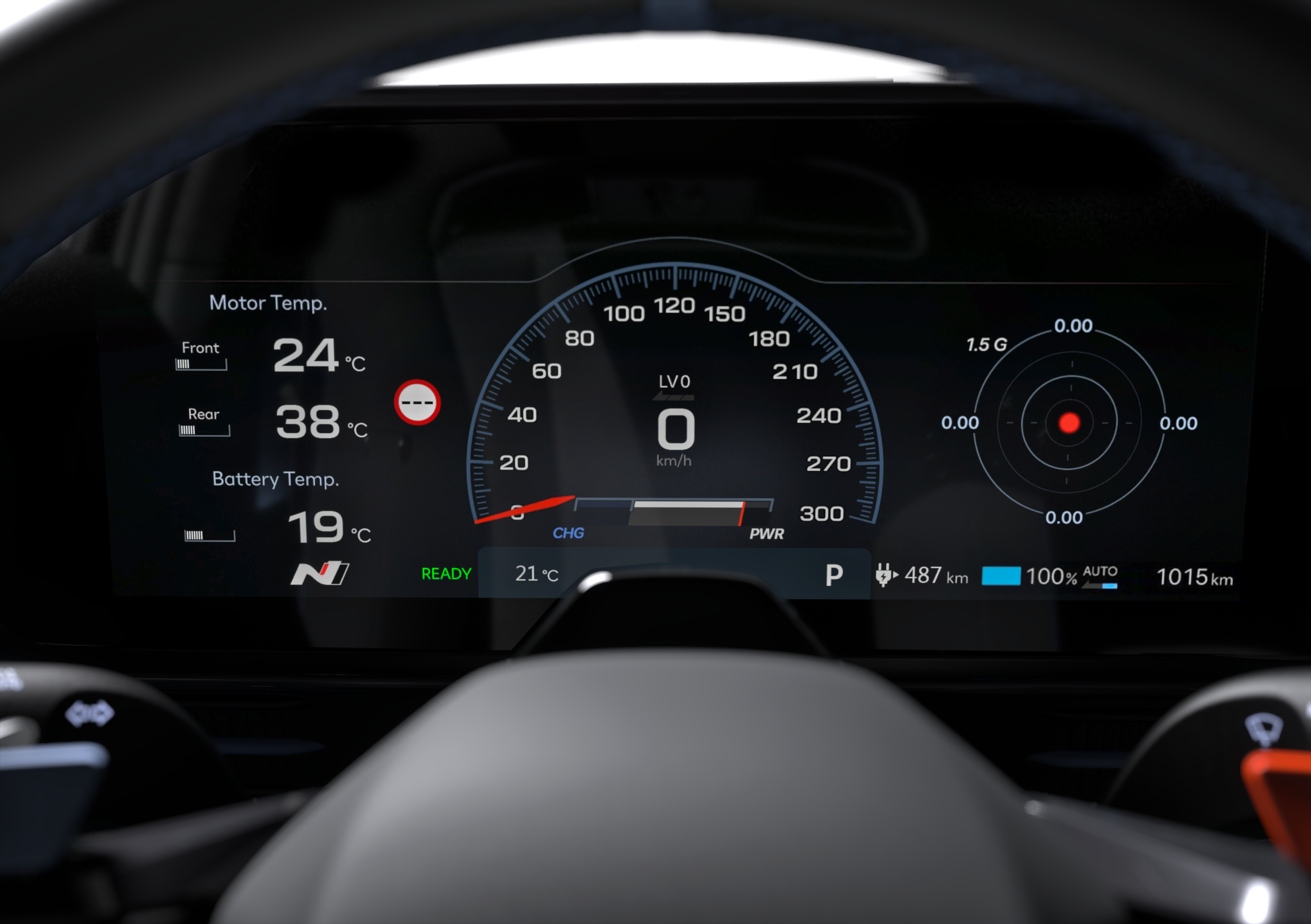 Hyundai Ioniq 6 N (CE) Detailansicht Instrumente