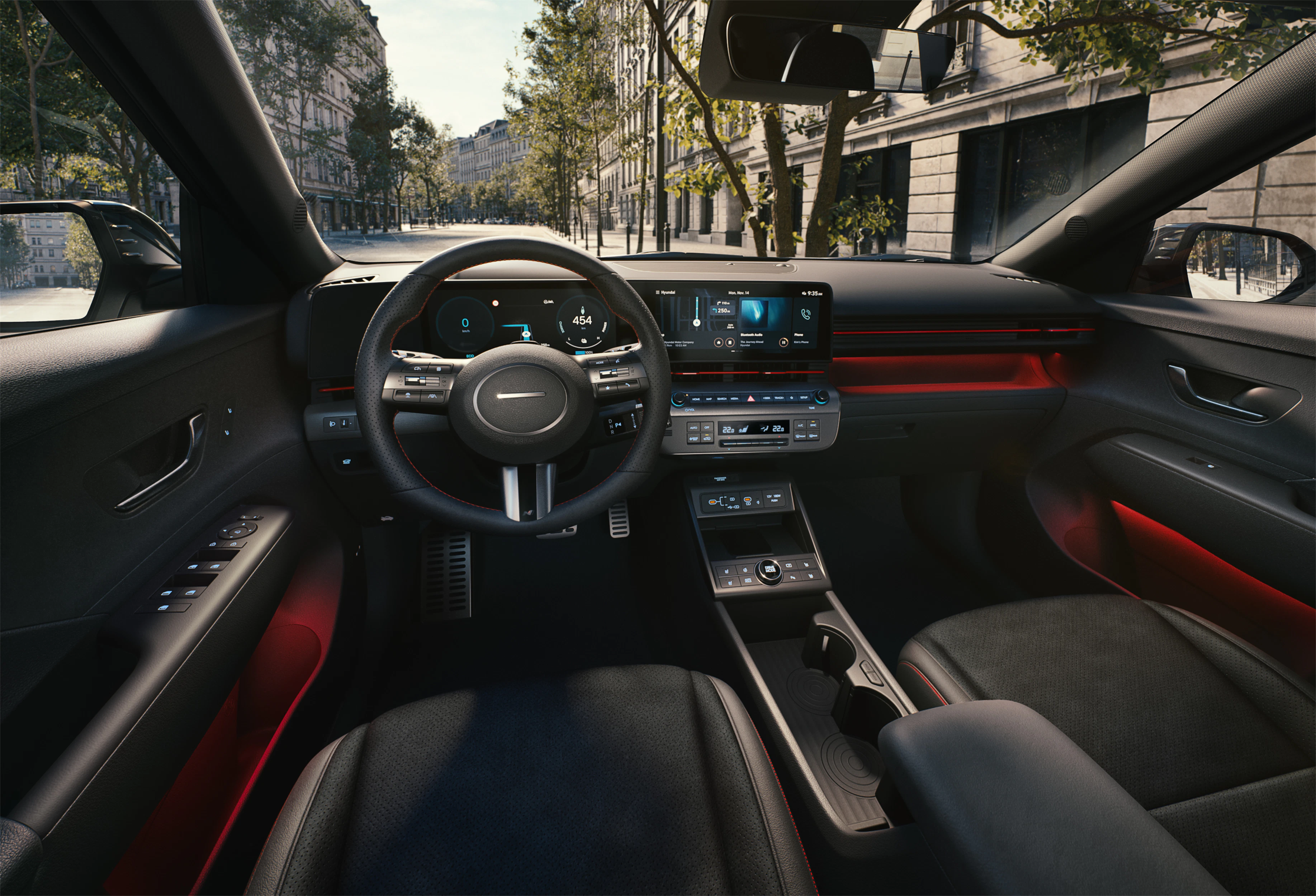 Hyundai KONA Elektro N Line (SX2) Detailansicht Cockpit