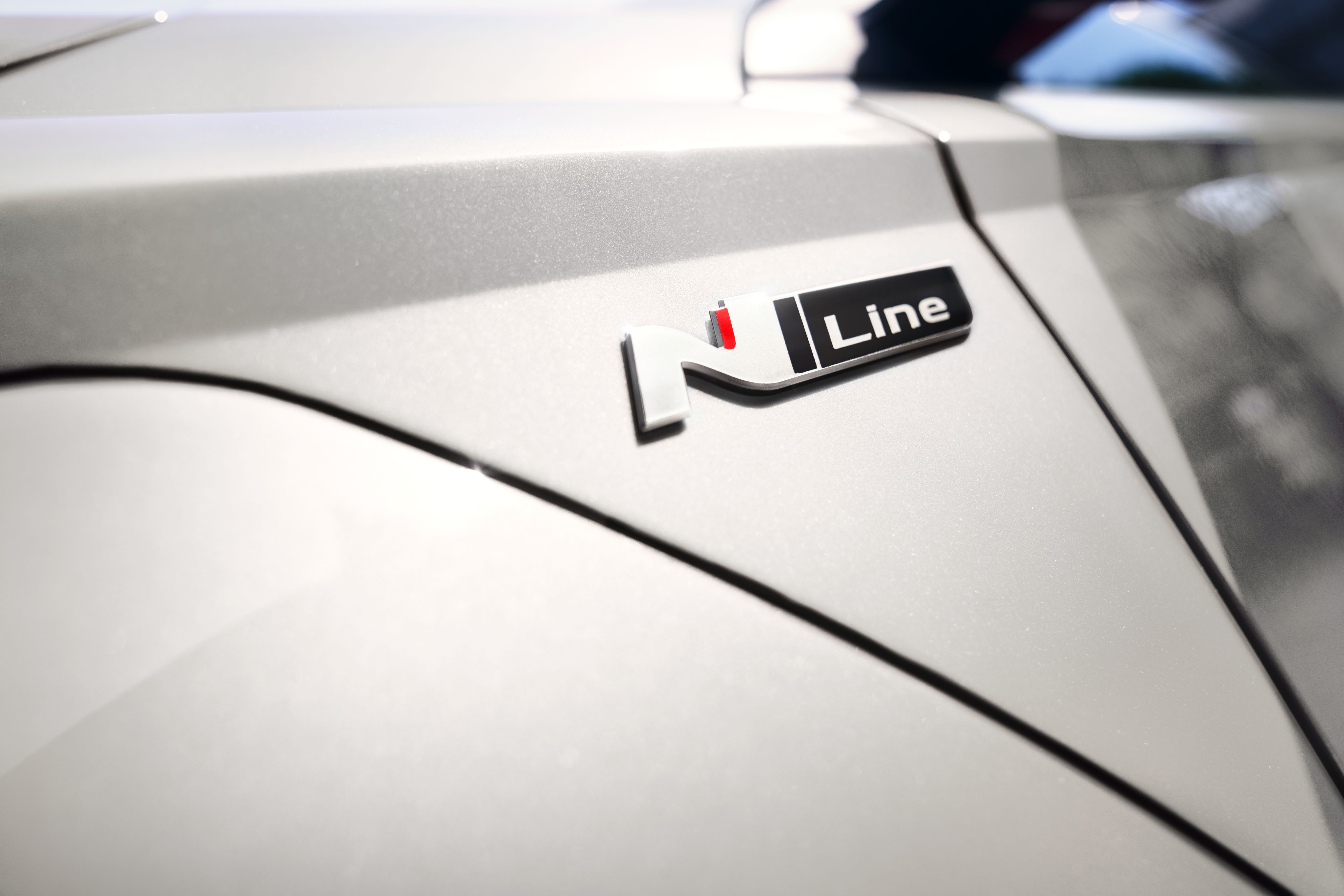 Hyundai KONA Elektro N Line (SX2) Detailansicht N-Line-Logo