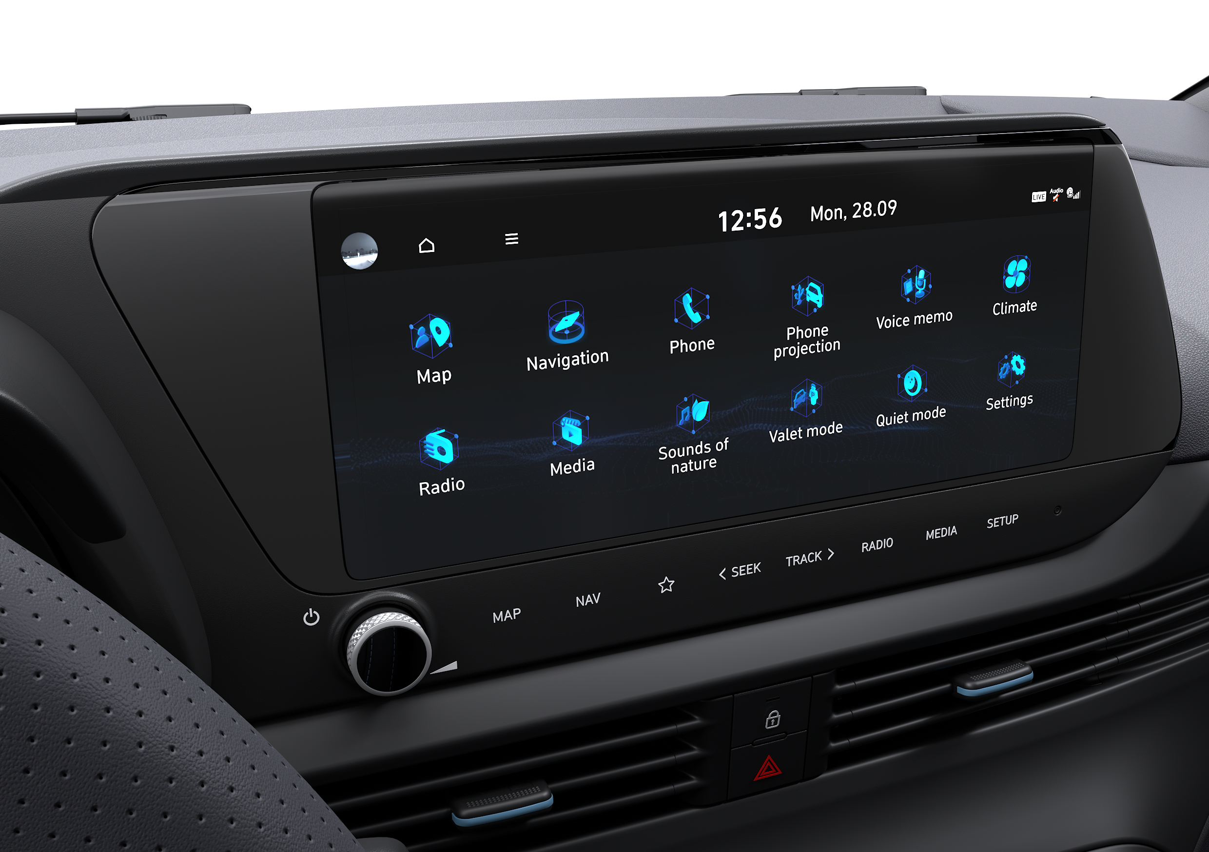 Hyundai i20 N (BC3) Detailansicht Infotainment
