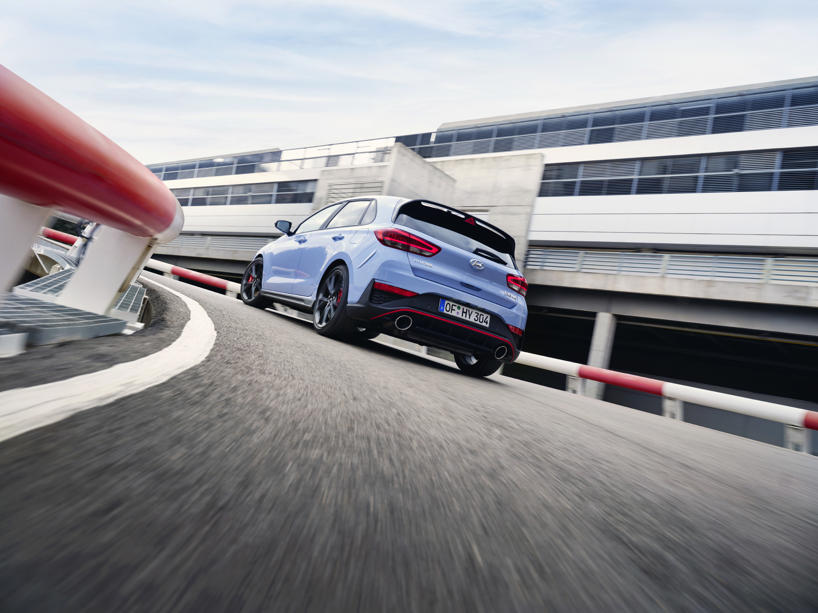 Hyundai i30 N (MK3) Schrägansicht Heck dynamisch