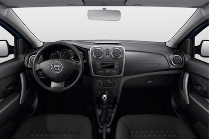 Dacia Logan MCV Innenansicht mittig Studio statisch schwarz