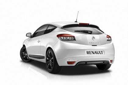 Renault Mégane Coupé Z Aussenansicht Heck schräg statisch Studio weiss