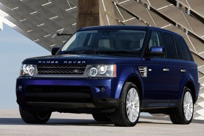 Land Rover Range Rover Sport LS Aussenansicht Front schräg statisch blau