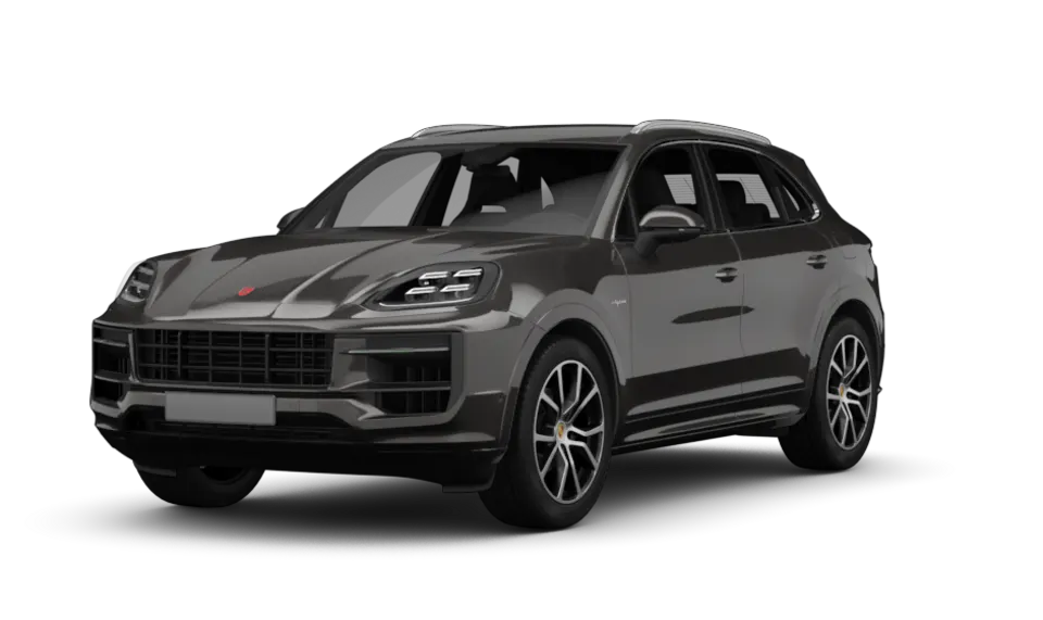 Freisteller eines Porsche Cayenne (PO536) in quarzit grau metallic - Ansicht Schräg vorne