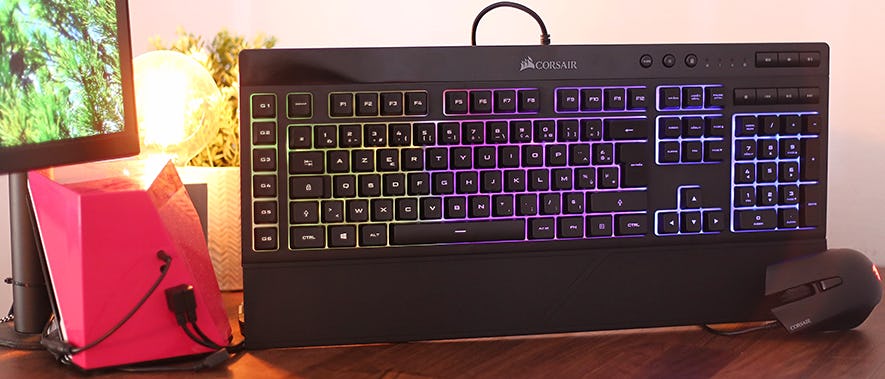 On a testé : la souris Corsair Harpoon RGB et le clavier Corsair K55 RGB