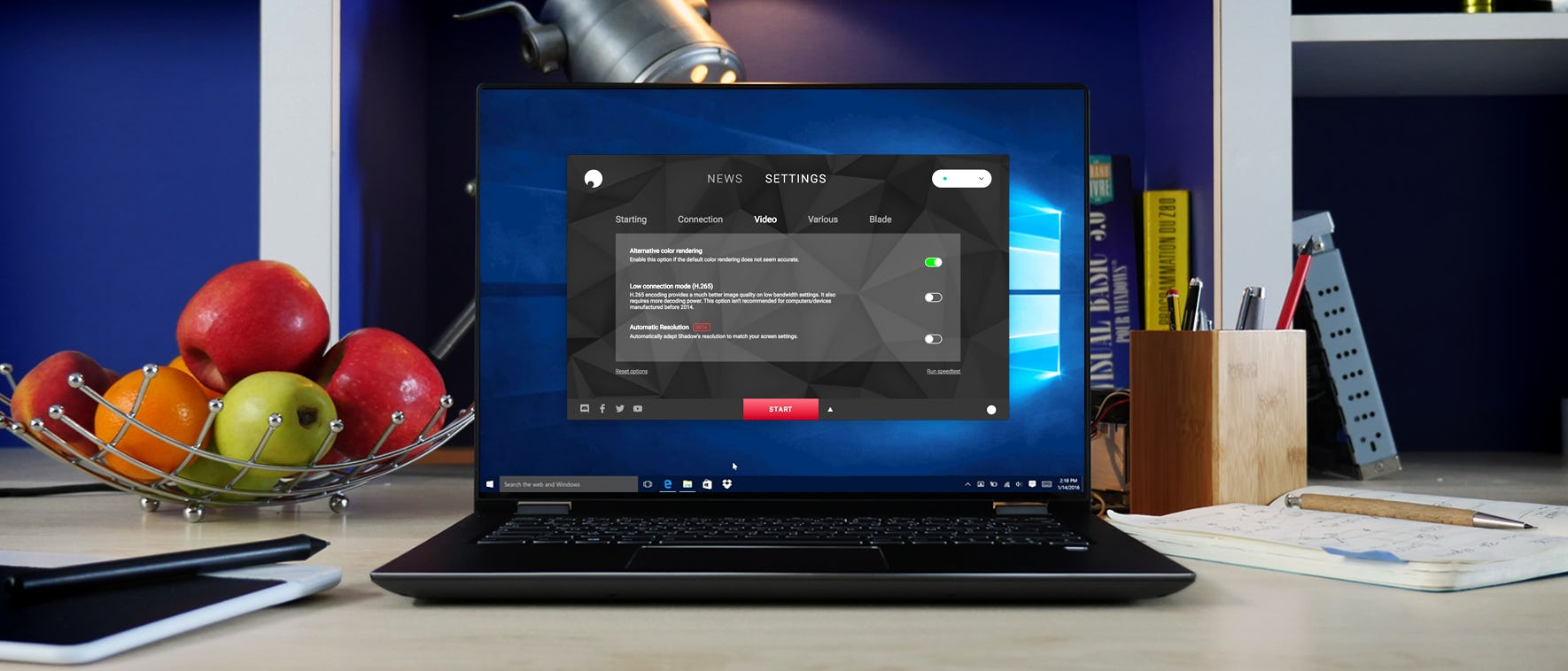 So einfach ist das Setup von Shadow