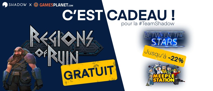 Un jeu gratuit et jusqu'à 22% de réduction grâce à Gamesplanet