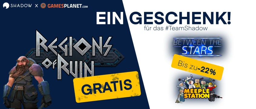 Hol dir ein kostenloses Spiel und genieße bis zu 22% Rabatt dank Gamesplanet.