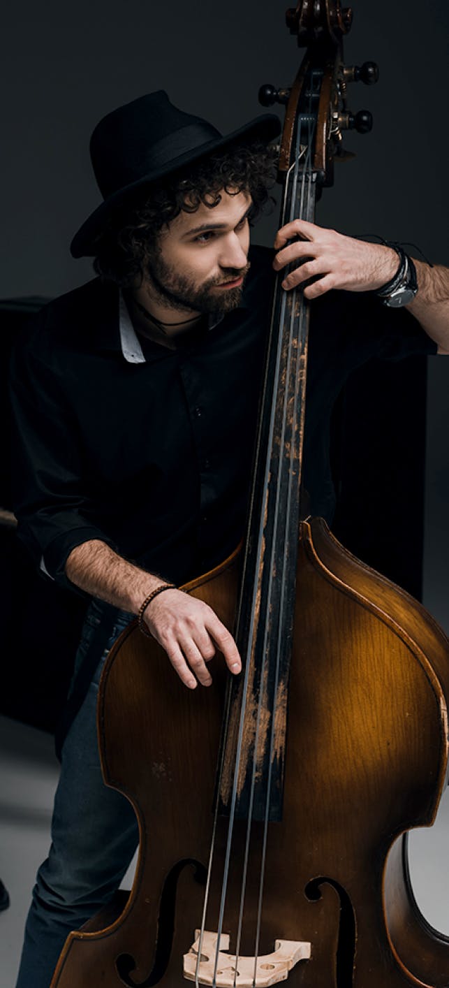 Man playing the cello