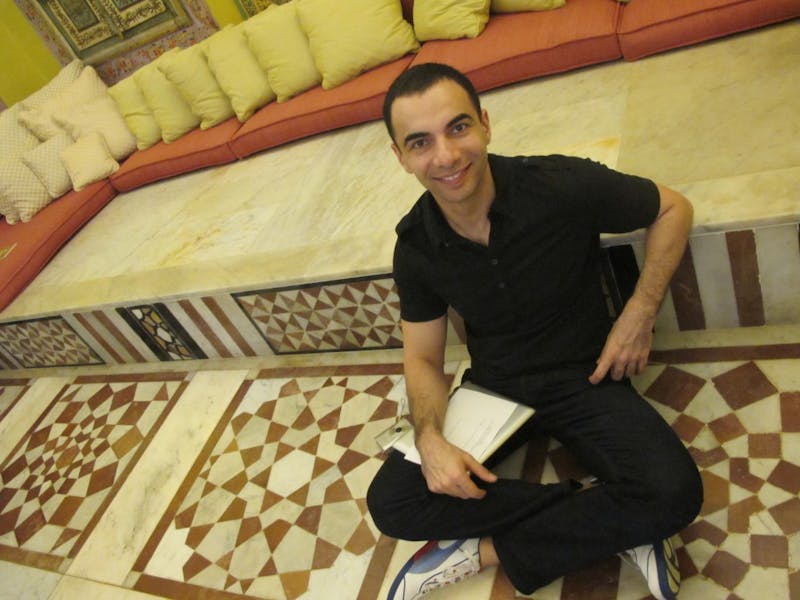 Ayad Alkadhi in the Syrian Room at Shangri La, January 23, 2013