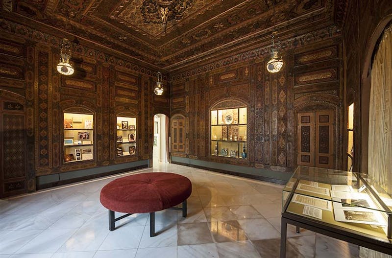 View of the newly opened Damascus Room from the southeast corner. Doris Duke Foundation for Islamic Art, Honolulu, Hawai‘i. (Photo: David Franzen, 2012.)